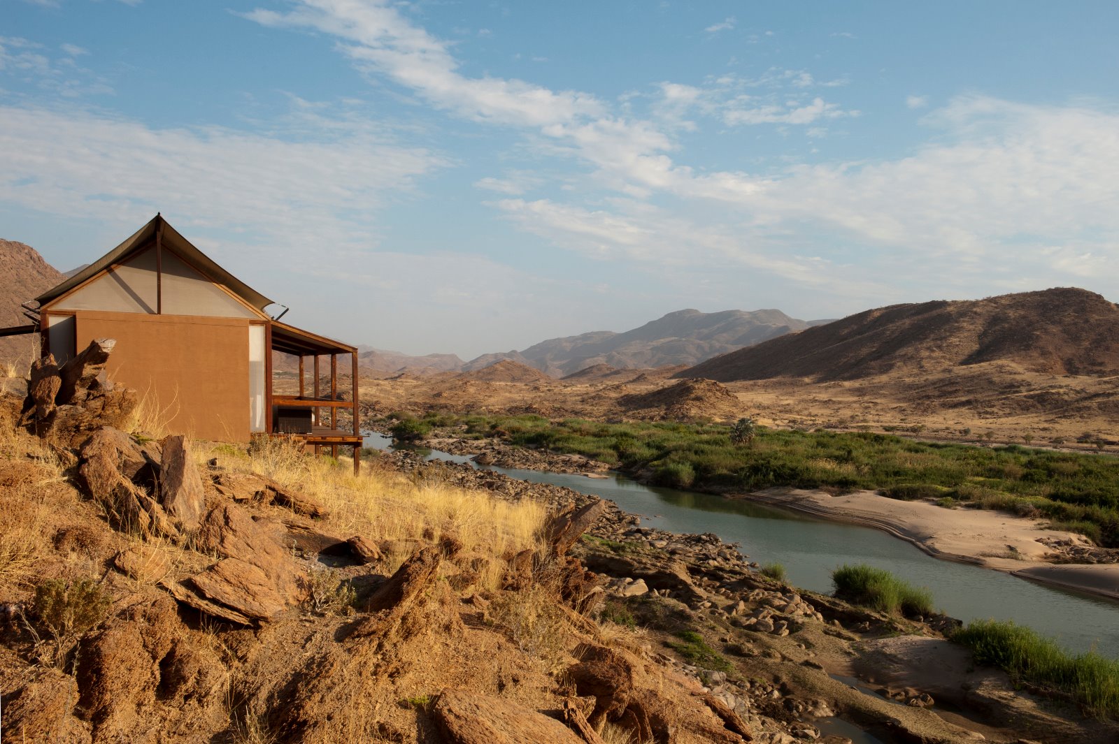 Okahirongo River Camp - Zimmer Aussenansicht