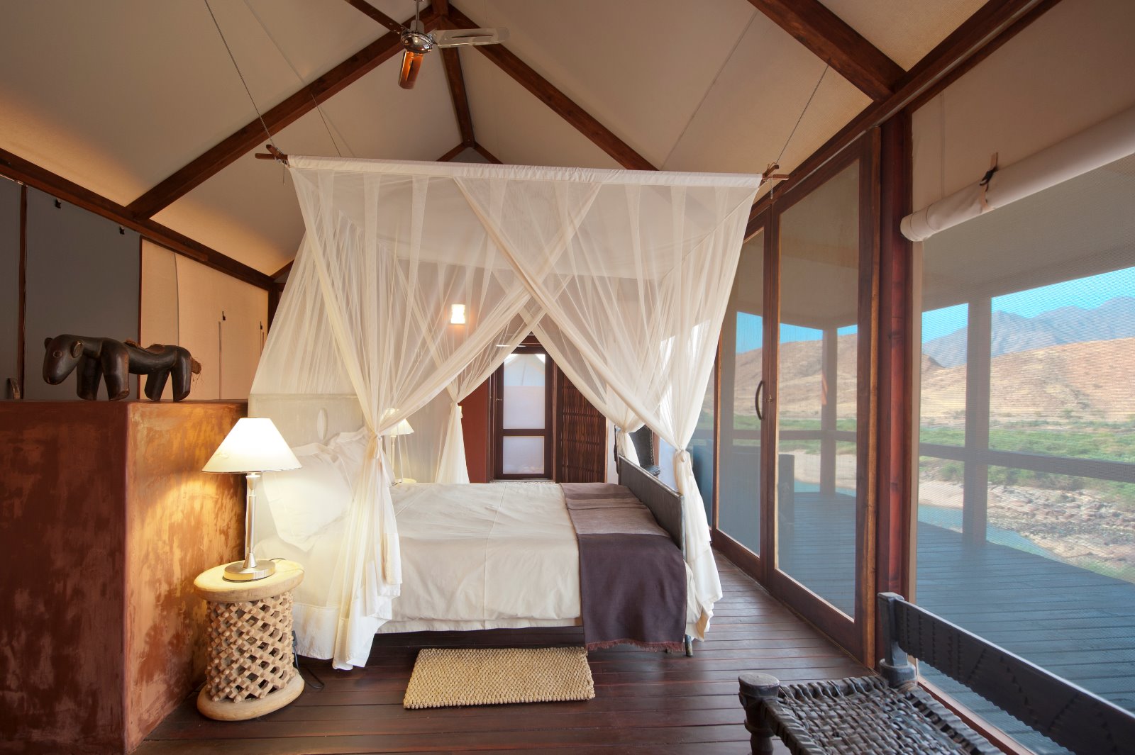 Okahirongo River Camp - Zimmer Innenansicht