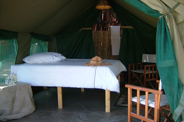 Omarunga Camp, Zelt Zimmer