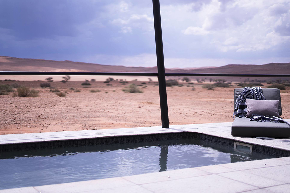 The Desert Grace - Plunge Pool auf der Terrasse