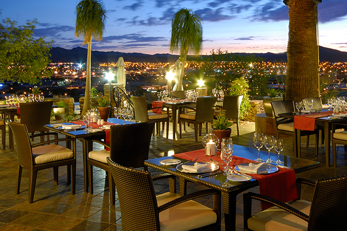 Hotel Heinitzburg, Dinner auf der Terrasse