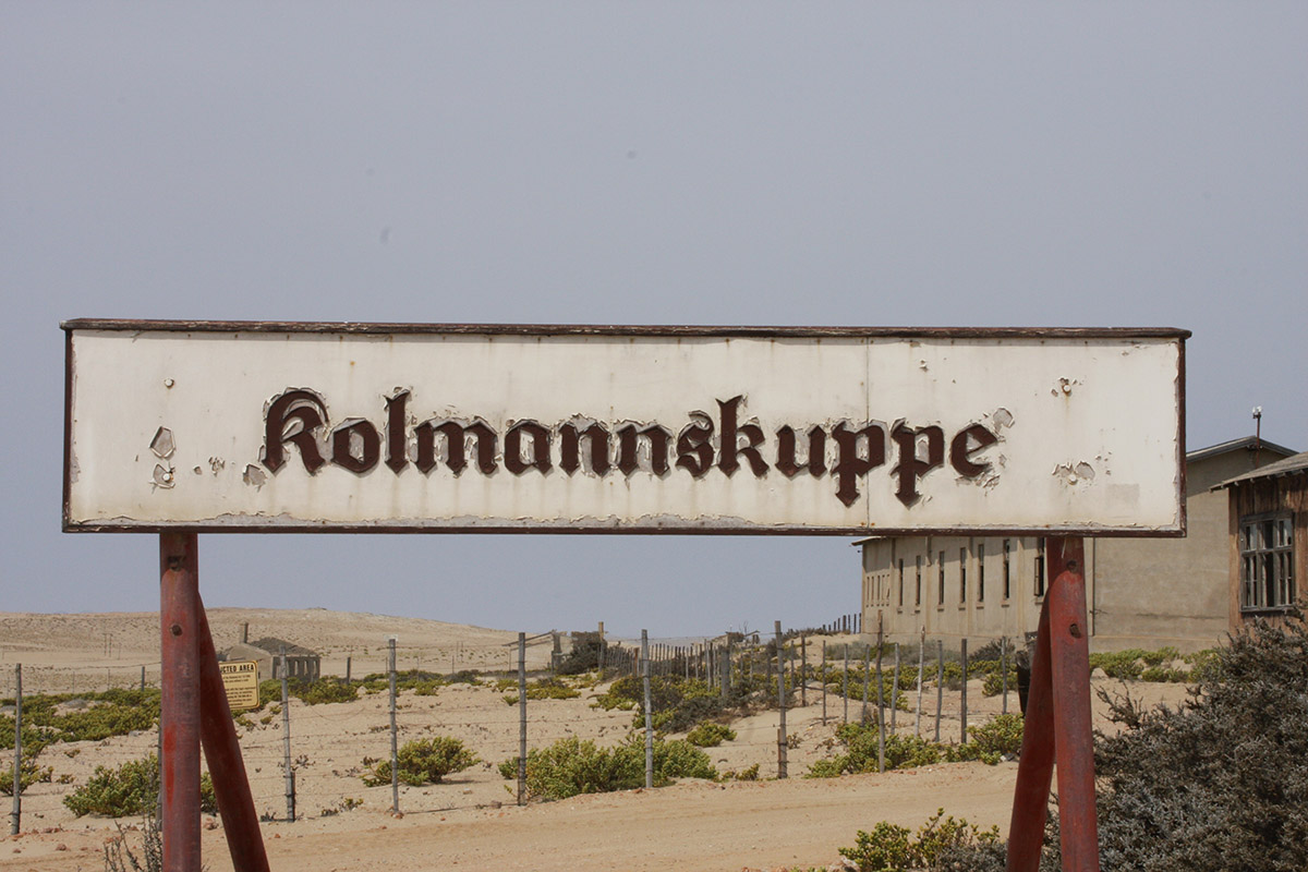 Kolmannskuppe - alte Ortstafel