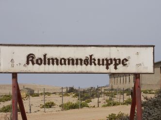 Kolmannskuppe - alte Ortstafel Kolmannskuppe - alte Ortstafel