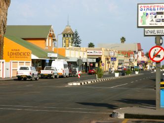 Hauptstrasse in Swakopmund Hauptstrasse in Swakopmund