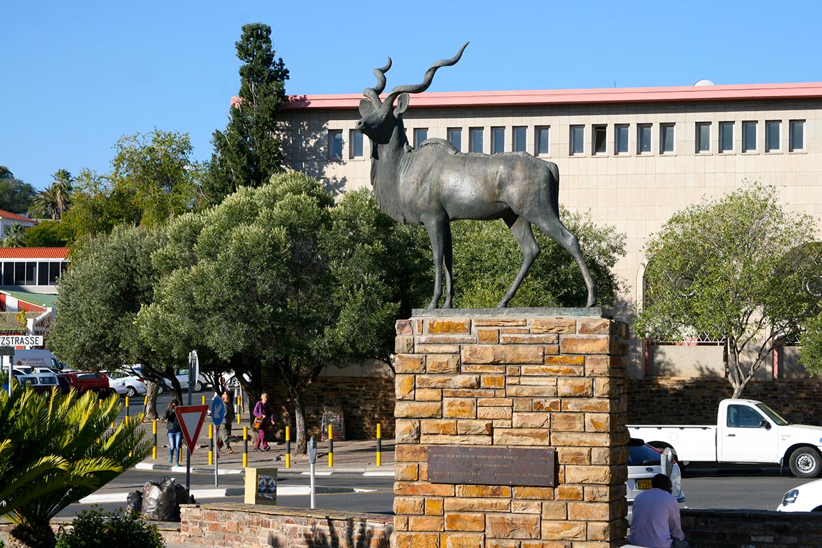 Windhoek - Kudu Denkmal
