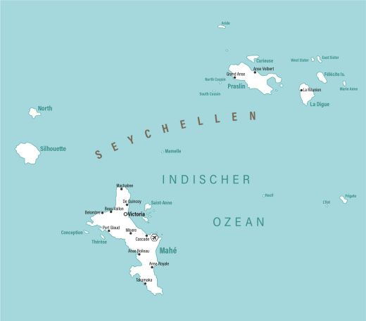 Seychellen Karte