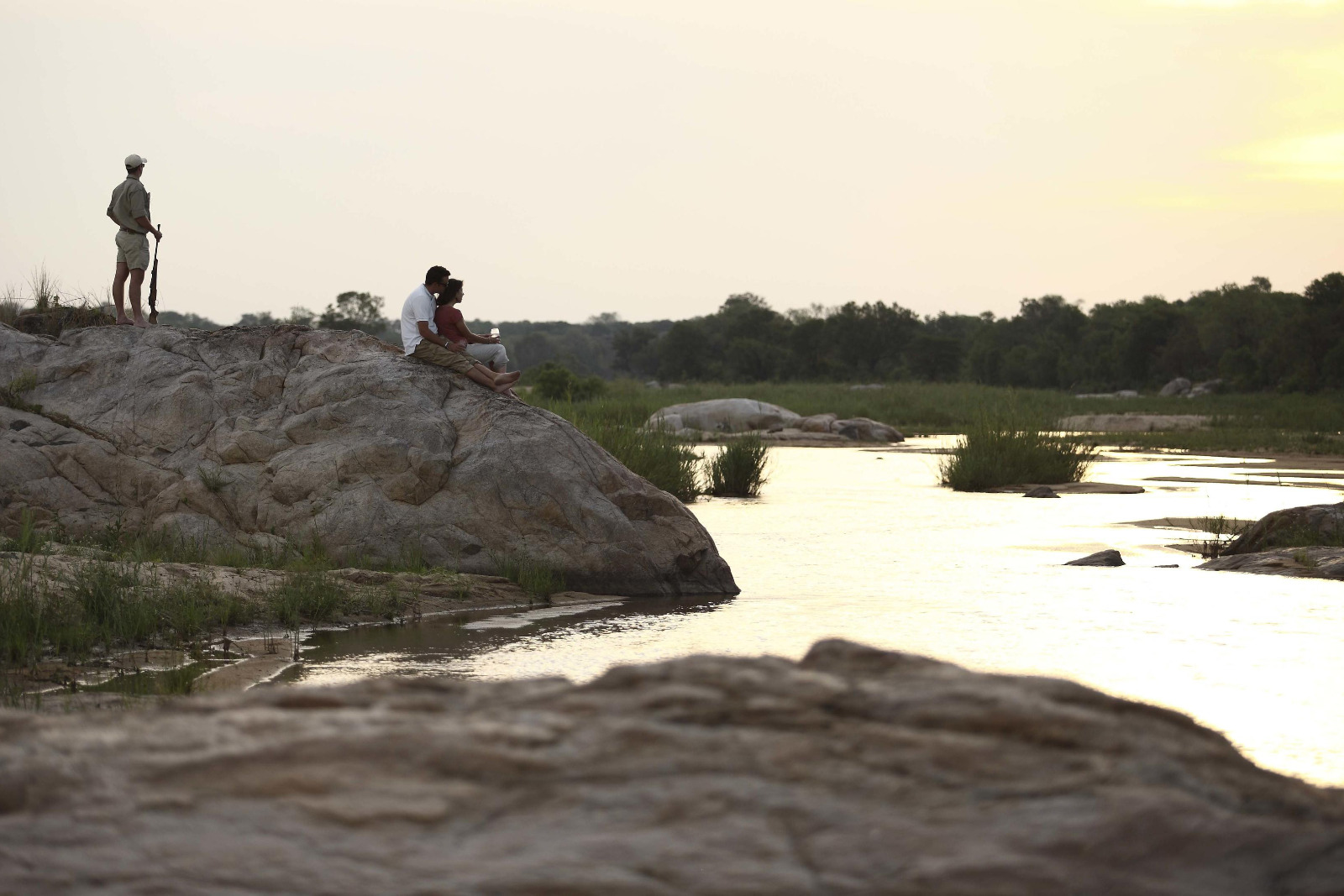 Kirkman's Kamp - Sundowner am Fluss