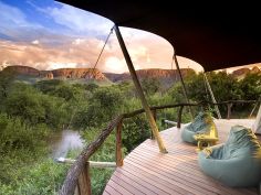Marataba Safari Lodge, Terrasse mit Aussicht