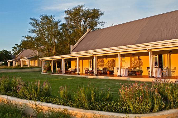 River Bend Country House, Terrasse des Haupthauses