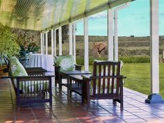 River Bend Country Lodge, Restaurant-Terrasse