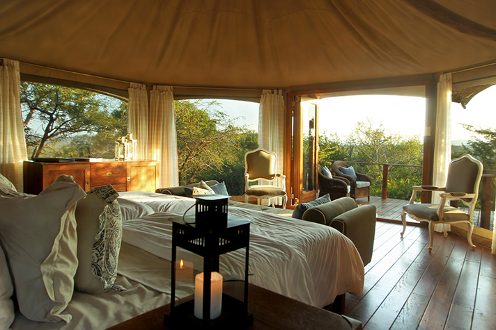 Thanda Tented Camp, Zelt Zimmer