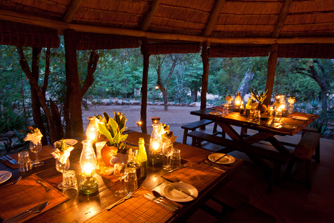 Umlani Bushcamp - Abendessen