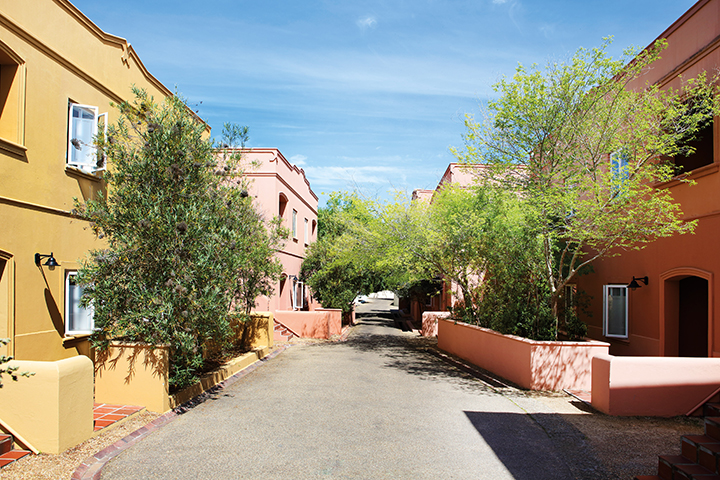 spier hotel - walkway