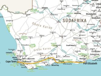 Karte Pure Garden Route