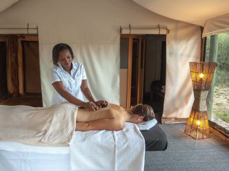 Kichaka Private Game Reserve, Erholung bei einer Massage Kichaka Private Game Reserve, Erholung bei einer Massage