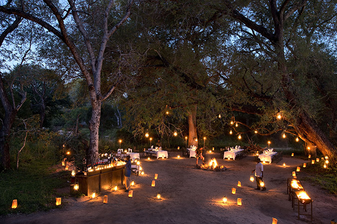 Lion Sands Game Reserve, Bush Dinner