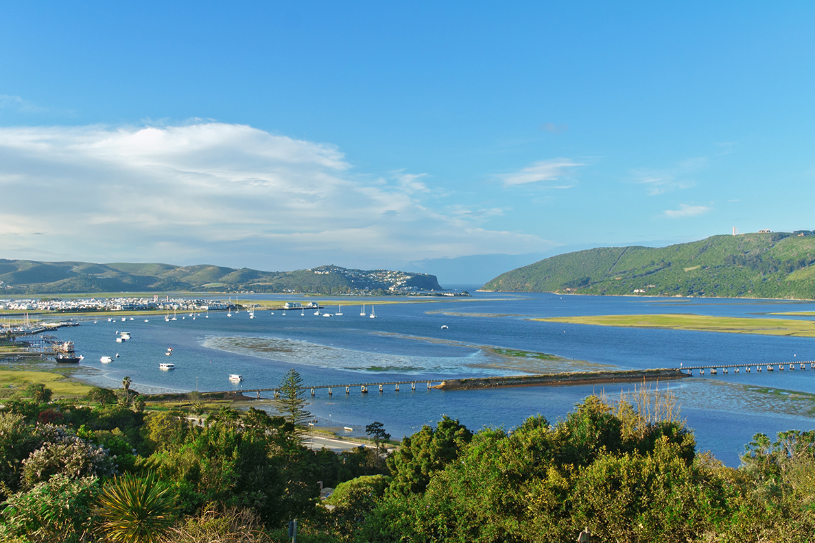 Beautiful view of Knysna town, South Africa