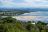 Beach and Coastline with Inlet and Houses Seen from a Lookout at