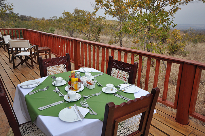 Balloon Camp, Restaurant Terrasse