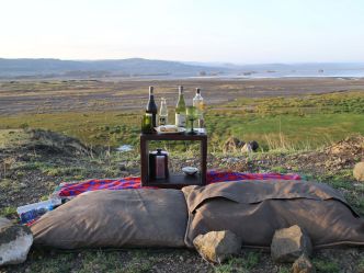 Lake Natron - Sundowner beim Lake Natron Camp Lake Natron - Sundowner beim Lake Natron Camp