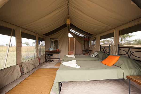 Best of Tanzania - Beispiel Zeltunterkunft Serengeti
