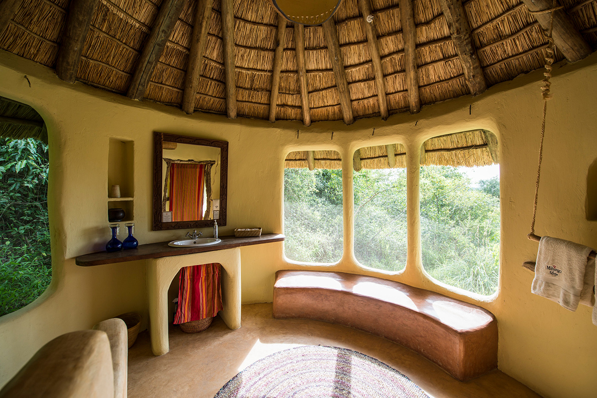 Mihingo Lodge - Badezimmer des Zelts
