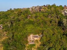 Mihingo Lodge - Camp aus der Vogelperspektive