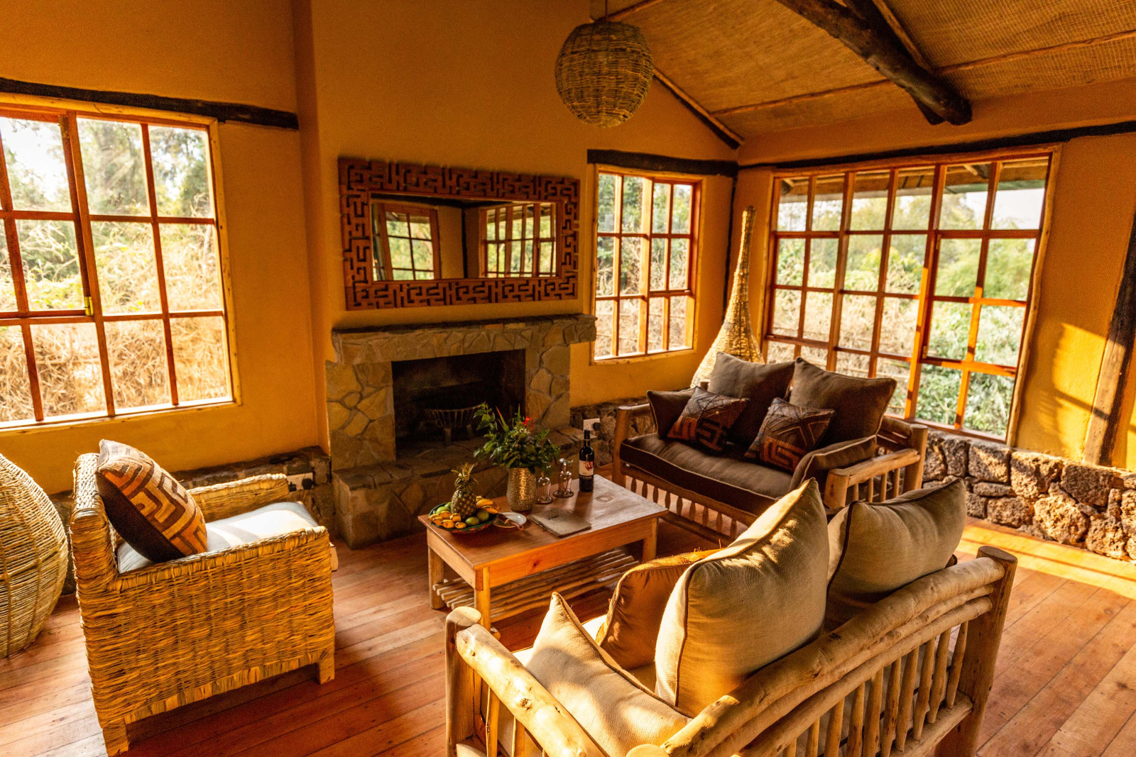 Mount Gahinga Lodge - Lounge