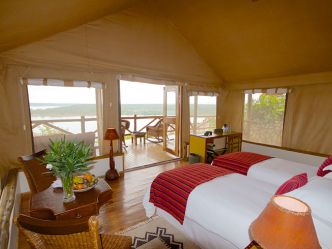 Mweya Safari Lodge - Zelt-Zimmer Mweya Safari Lodge - Zelt-Zimmer