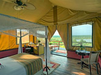 Paraa Safari Lodge - Deluxe Zelt Zimmer Paraa Safari Lodge - Deluxe Zelt Zimmer