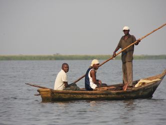 Semliki Wildlife Reserve, Fischer im Lake Albert Semliki Wildlife Reserve, Fischer im Lake Albert
