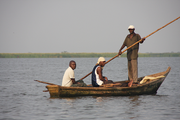 Uganda - Fischer auf dem Lake Albert