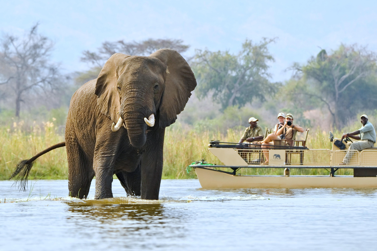 Chiawa Camp - Bootsausflug auf dem Zambezi
