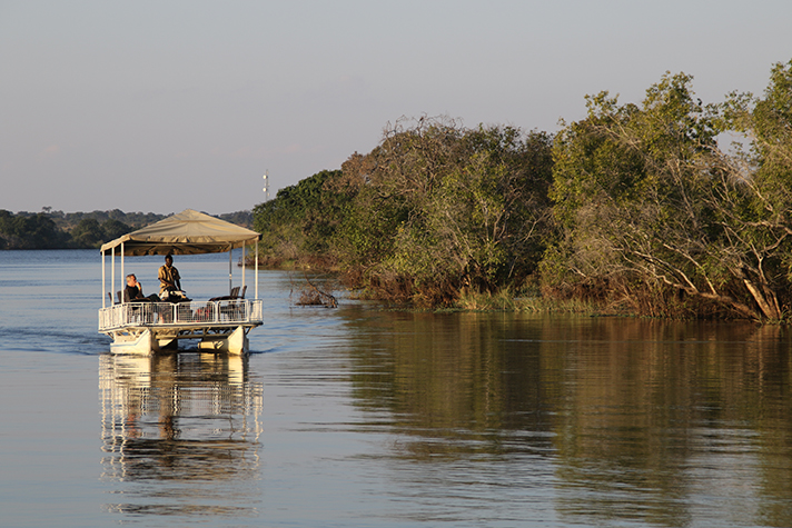 Ila Safari Lodge, Bootsfahrt auf dem Kafue River