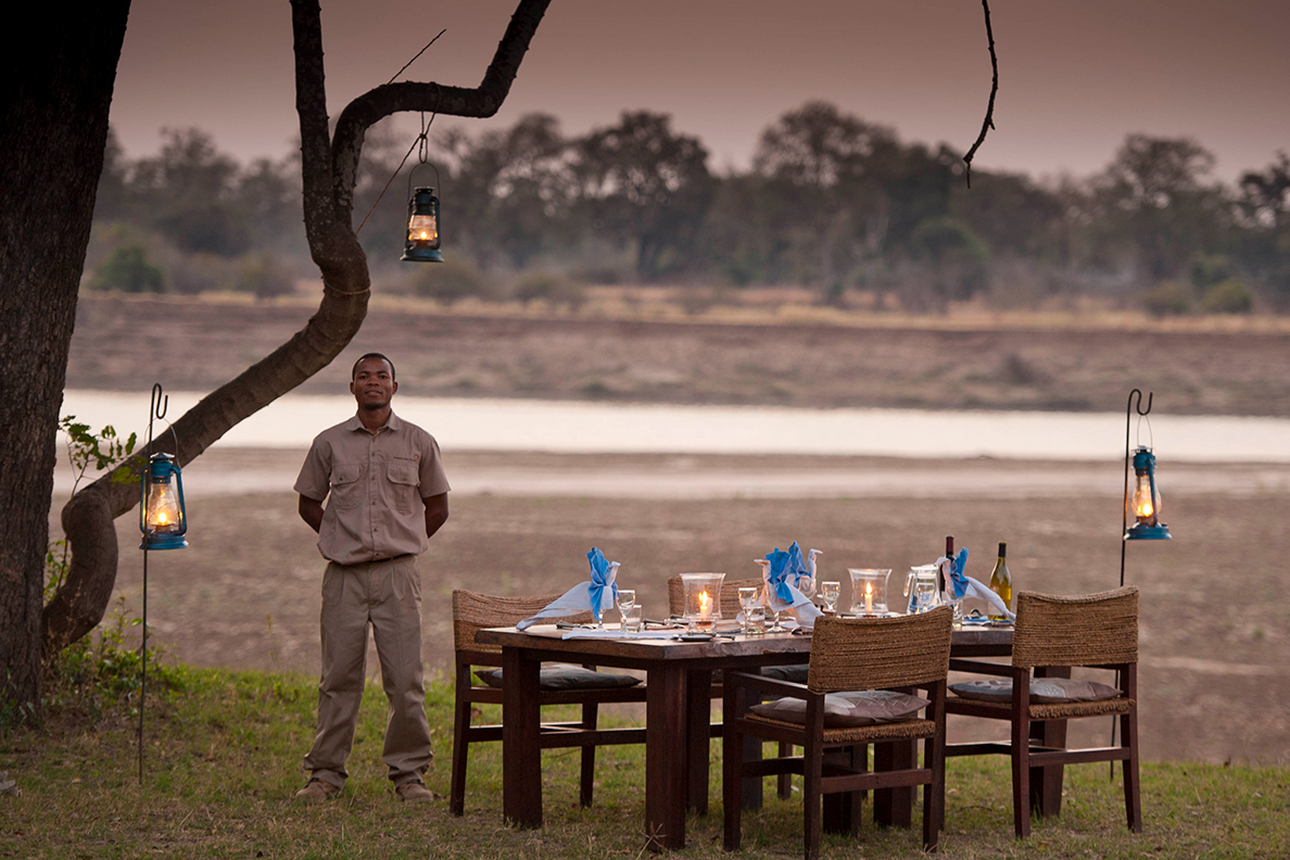 Luangwa River Camp - Abendessen