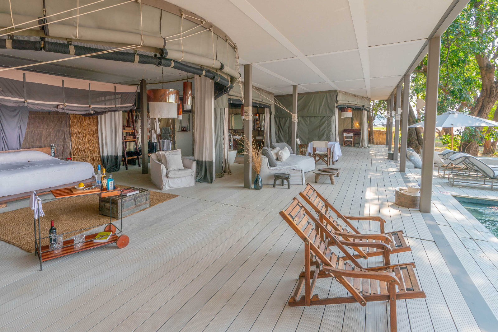 Chinzombo Camp - Familien-Villa