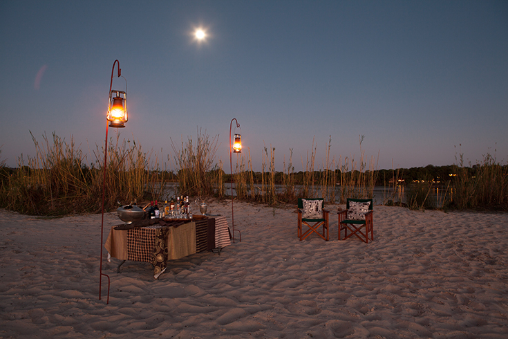 Tongabezi - Island Dinner