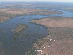 Livingstone - Flug über die Fälle und den Zambezi