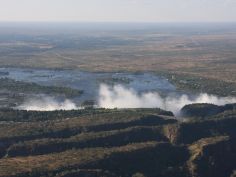 Livingstone - Flug über die Fälle und den Zambezi