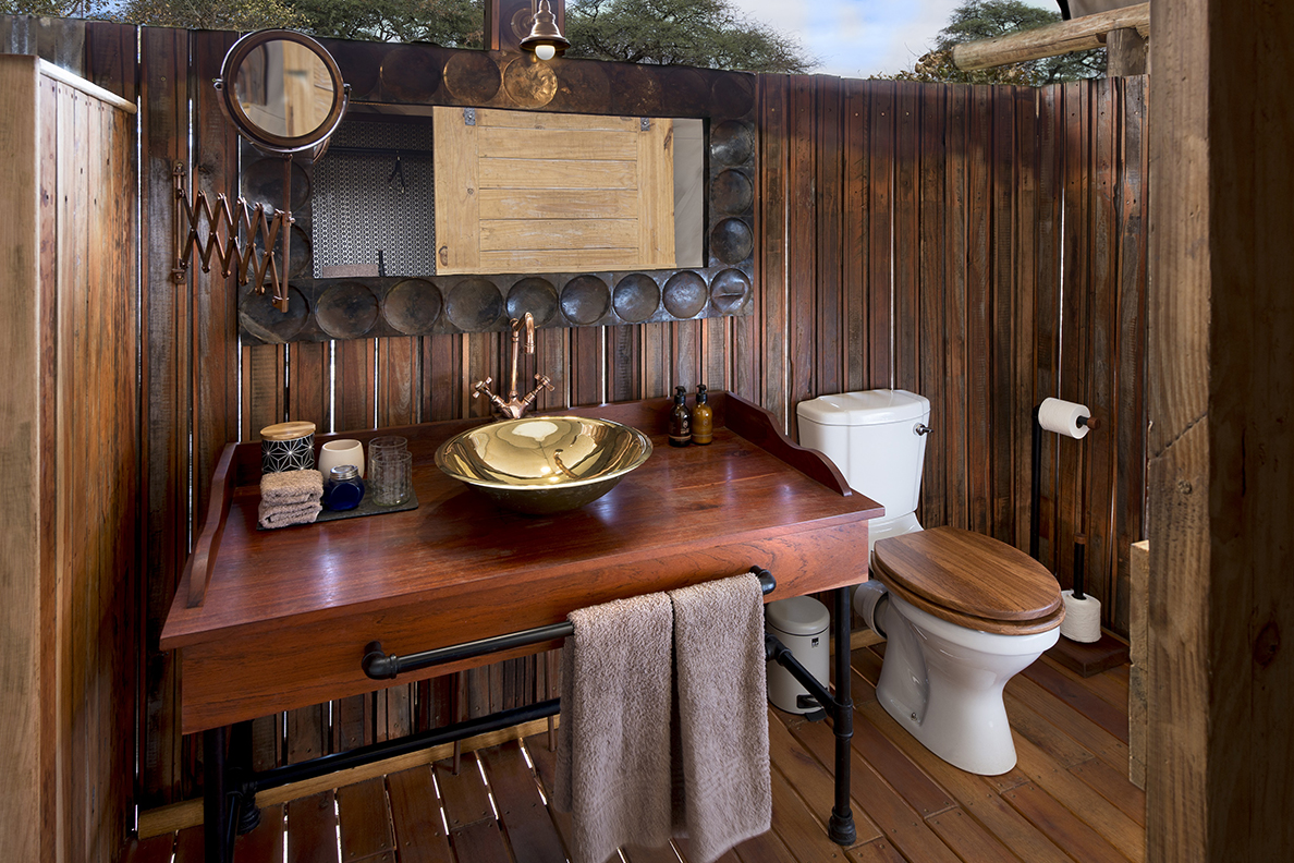 Somalisa Expeditions - Open air Badezimmer