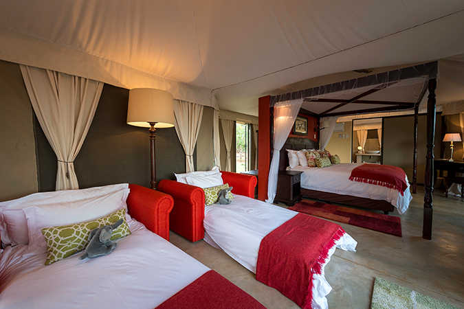 The Elephant Camp West, Suite mit Familienbelegung
