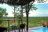 The Elephant Camp, grosse Terrasse mit Aussicht