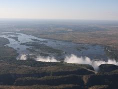 Victoria Falls - Flug über die Fälle